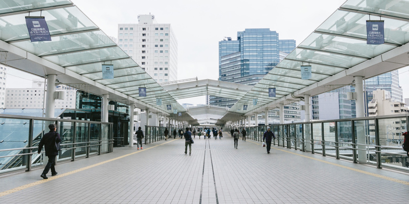 東京の会社へ向かう駅